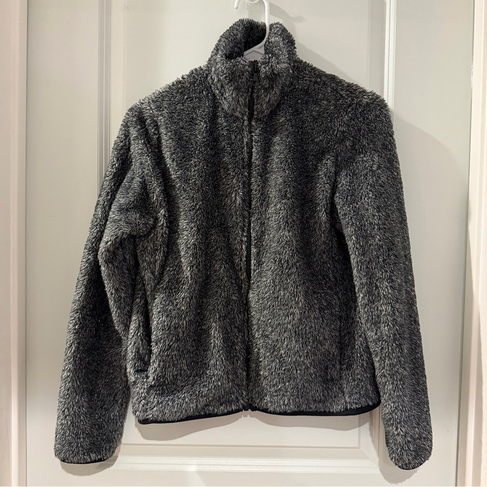 UNIQLO Dark Gray Fluffy Yarn Fleece Full-Zip Jacket